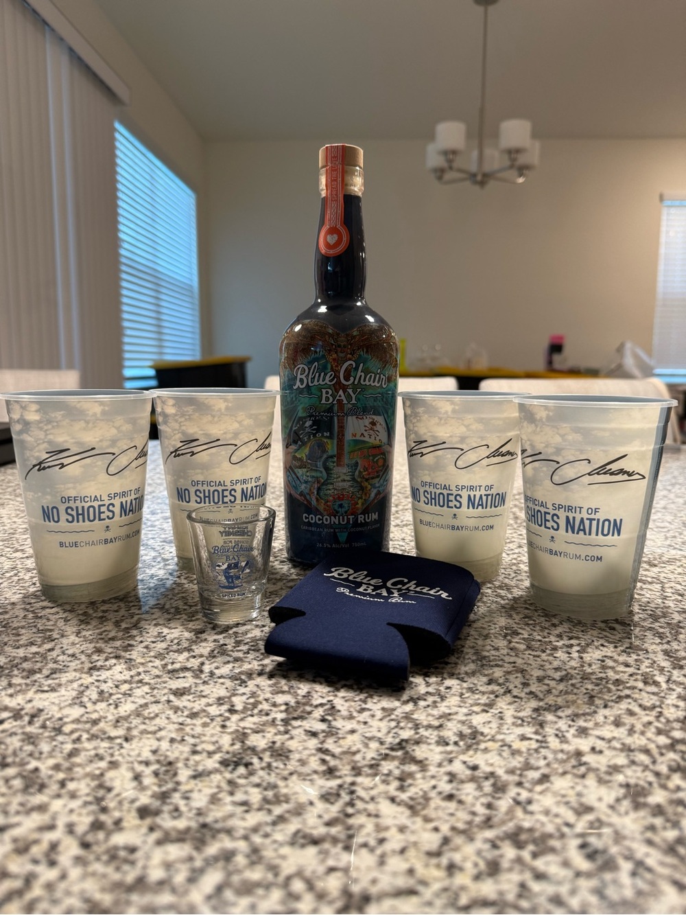 Kenny Chesney x Blue Chair Bay Rum Shot Glass, Cups, Koozie, Bottle
